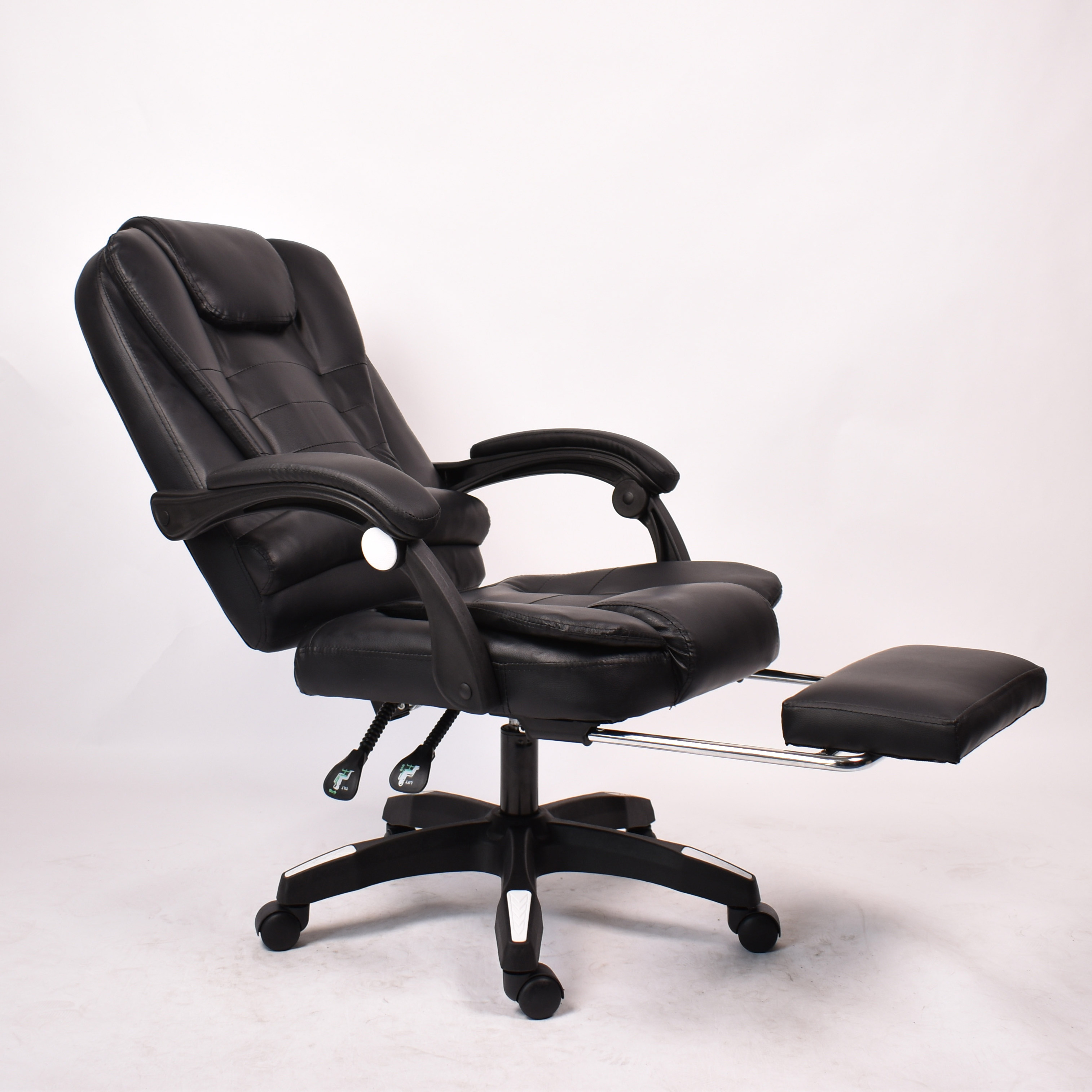 Luxury Big And Tall Office Swivel Chair PU Leather Computer Executive Boss Chair Office