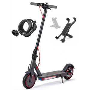 free shipping EU US UK warehouse 2 wheels Foldable electric scooter adult 10AH  350W 8.5inch come with a phone holder and lock