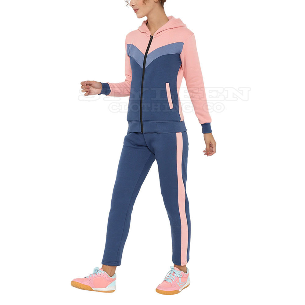 Jogging Gym Wear Hoodies And Joggers 2 Pcs Womens Tracksuit Custom Tracksuit Athletic Sweat Suits Casual Running Tracksuit