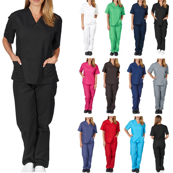 Wholesale Hot sale Medical Scrubs Uniforms Women Scrub Nurse Uniform Sets For Hospital OEM Service