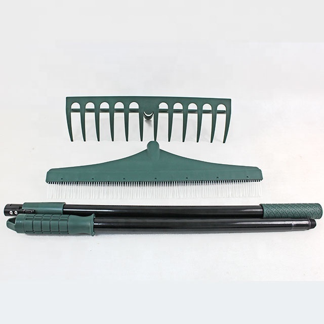 2021 New Home Garden Garten Jardin 2 in 1 artificial turf grass brush and rake kit