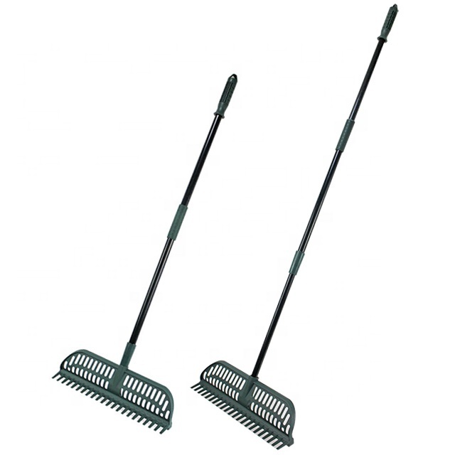 2021 New Home Garden 2 in 1 Artificial grass turf rake