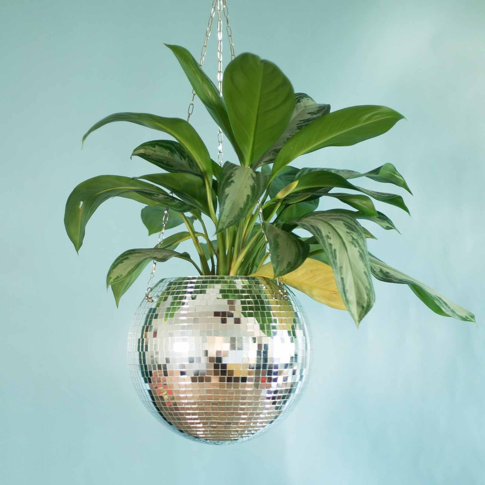 Disco Ball Planter Globe Shape Hanging Flower Pot Home Balcony Decor Planter Pots