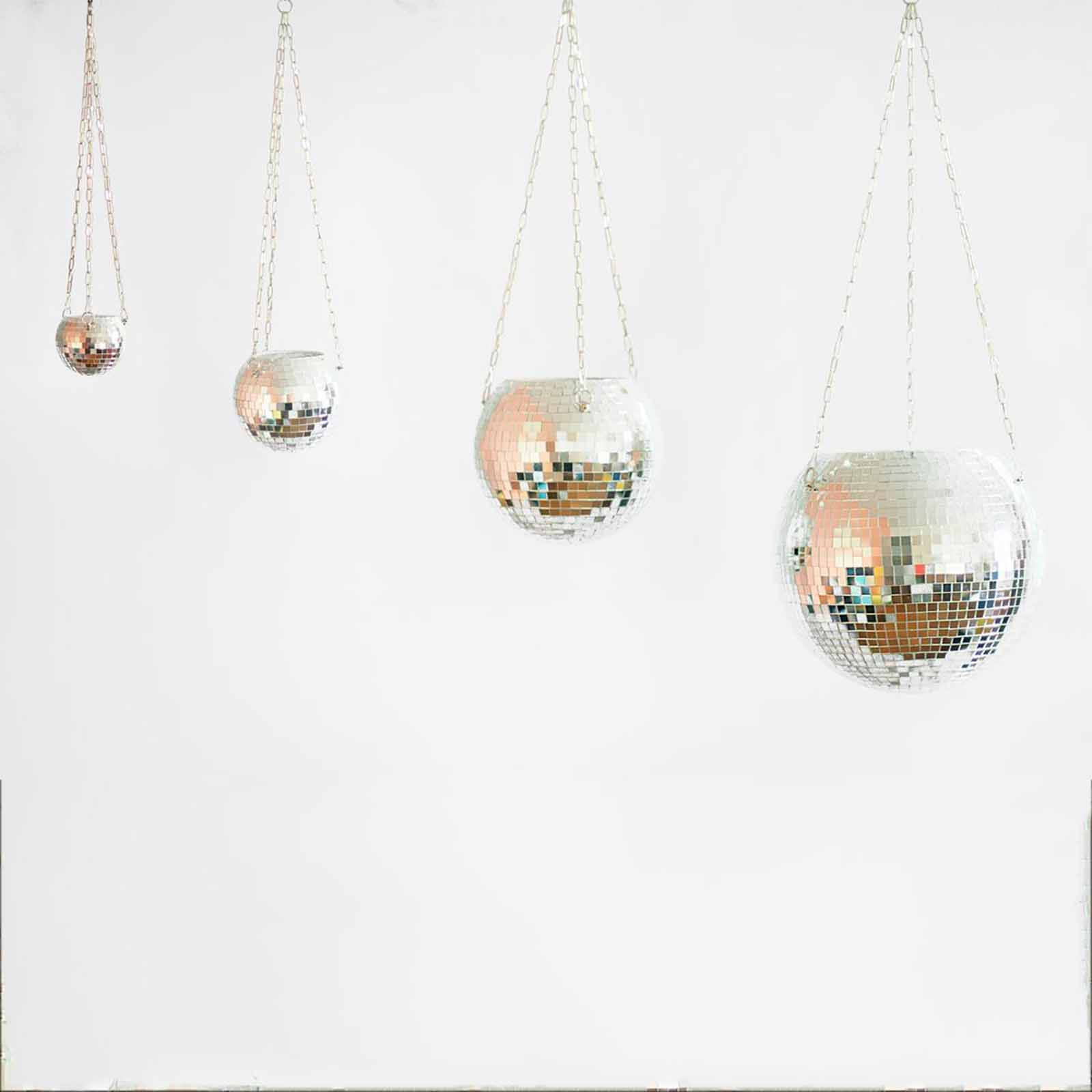 Disco Ball Planter Globe Shape Hanging Flower Pot Home Balcony Decor Planter Pots