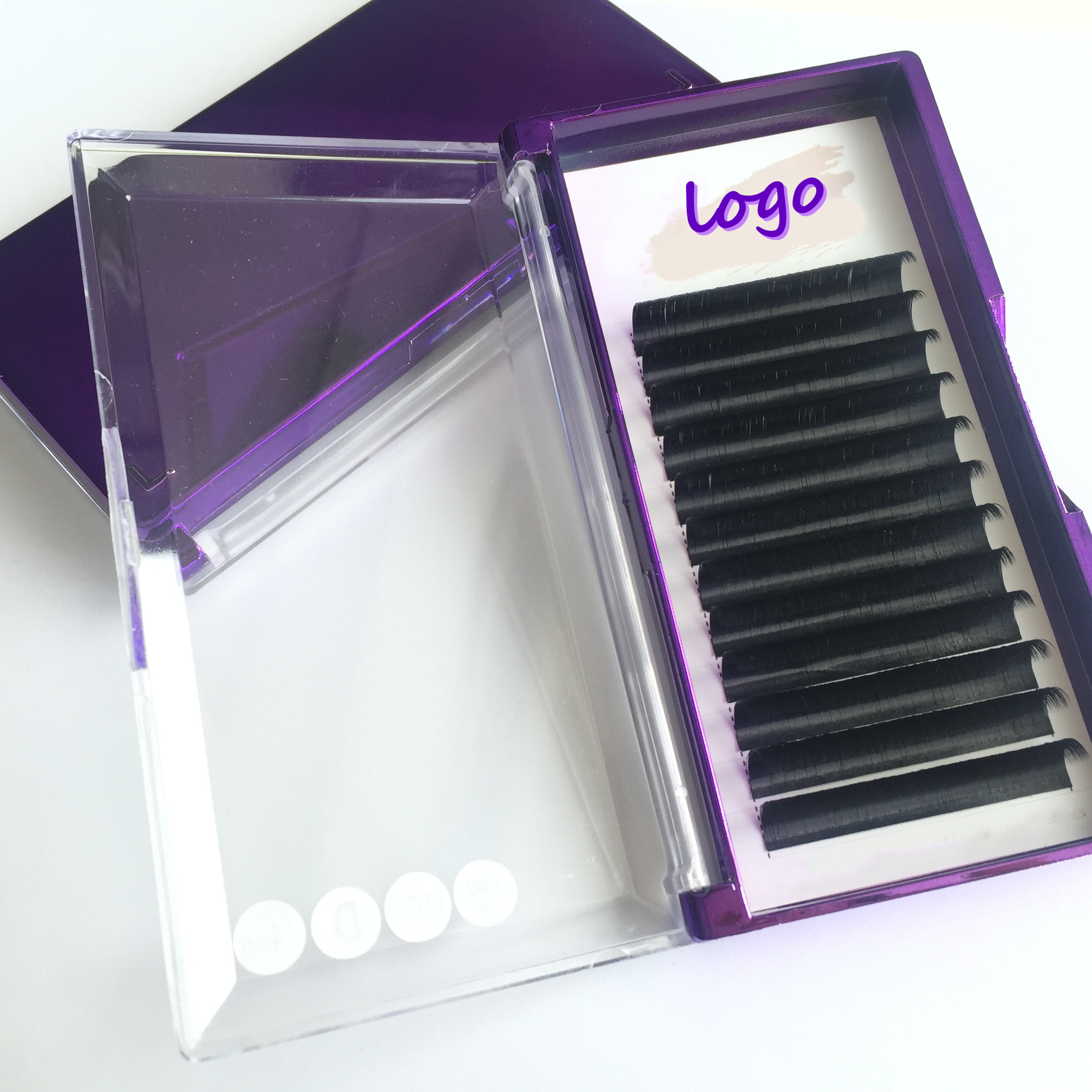 Soft eyelashes private label wholesale mink lashes  individual eyelash extensions tray eyelashes