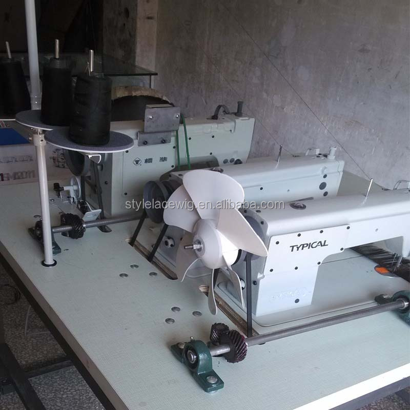 Industrial three head hair weaving sewing machine,hair weft machine