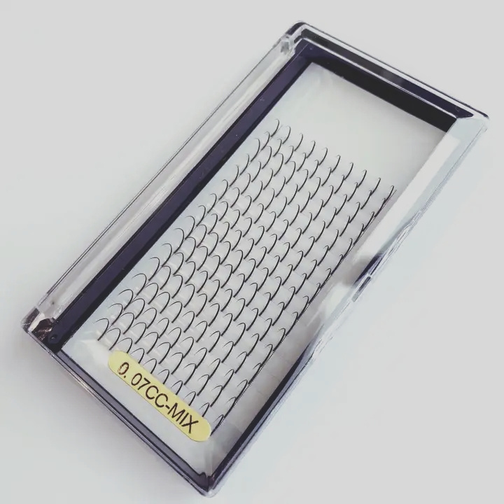 12 Rows A/M Shape Spikes Eyelash Extensions Natural Single Cluster Lashes Soft Wispy Spike Volume Lash Trays