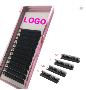 Soft eyelashes private label wholesale mink lashes  individual eyelash extensions tray eyelashes