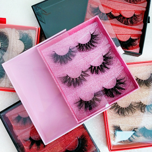 Private Label Reusable Self Adhesive Eyelashes Silk Lashes Faux Mink Lashes Strip Eyelashes False Eyelash