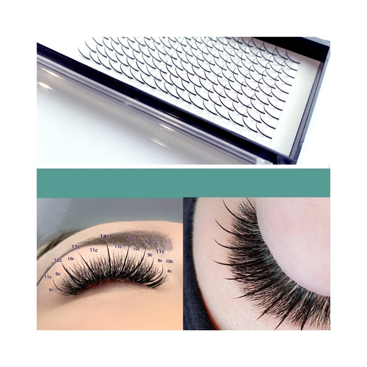 120Fans Premade Spikes Lashes Extensions Shape Lashes Tary Fluffy Individual Eyelashes 8-18mm All Size Eyelash Vendor