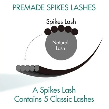 120Fans Premade Spikes Lashes Extensions Shape Lashes Tary Fluffy Individual Eyelashes 8-18mm All Size Eyelash Vendor