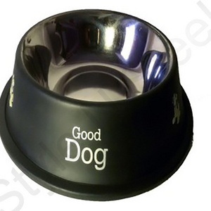 Colored Anti Skid Bowl Side Belly Pet Bowl Stainless Steel Pet Bowl Low Price Small Animal Dog And Cat Pet Feeder