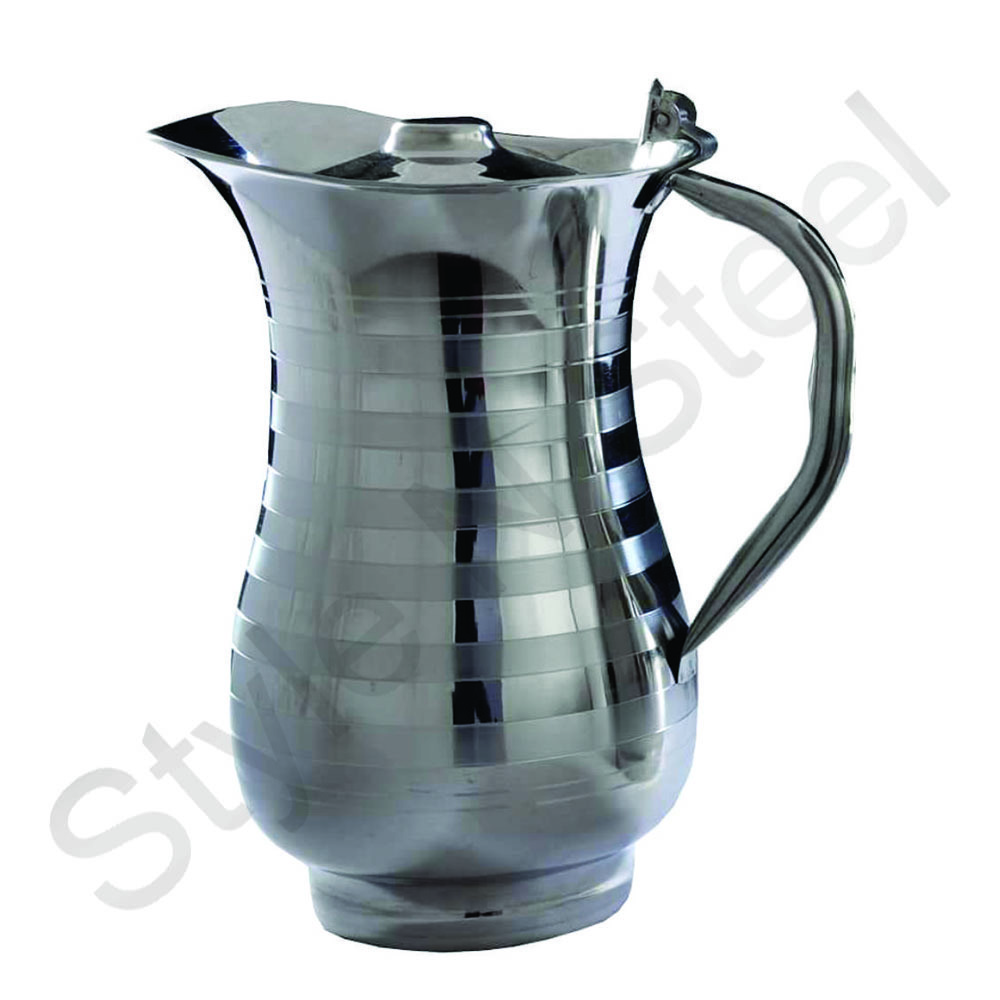 Diamond Jug Water Pitcher Stainless Steel Water Jug Classic Single Wall Drinking Stainless Steel Water Jug