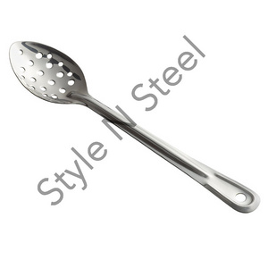 Eco Friendly Kitchen Utensil Soup Ladle Spoon Long Handle Long Basting Spoon Stainless Steel Wholesale Reusable