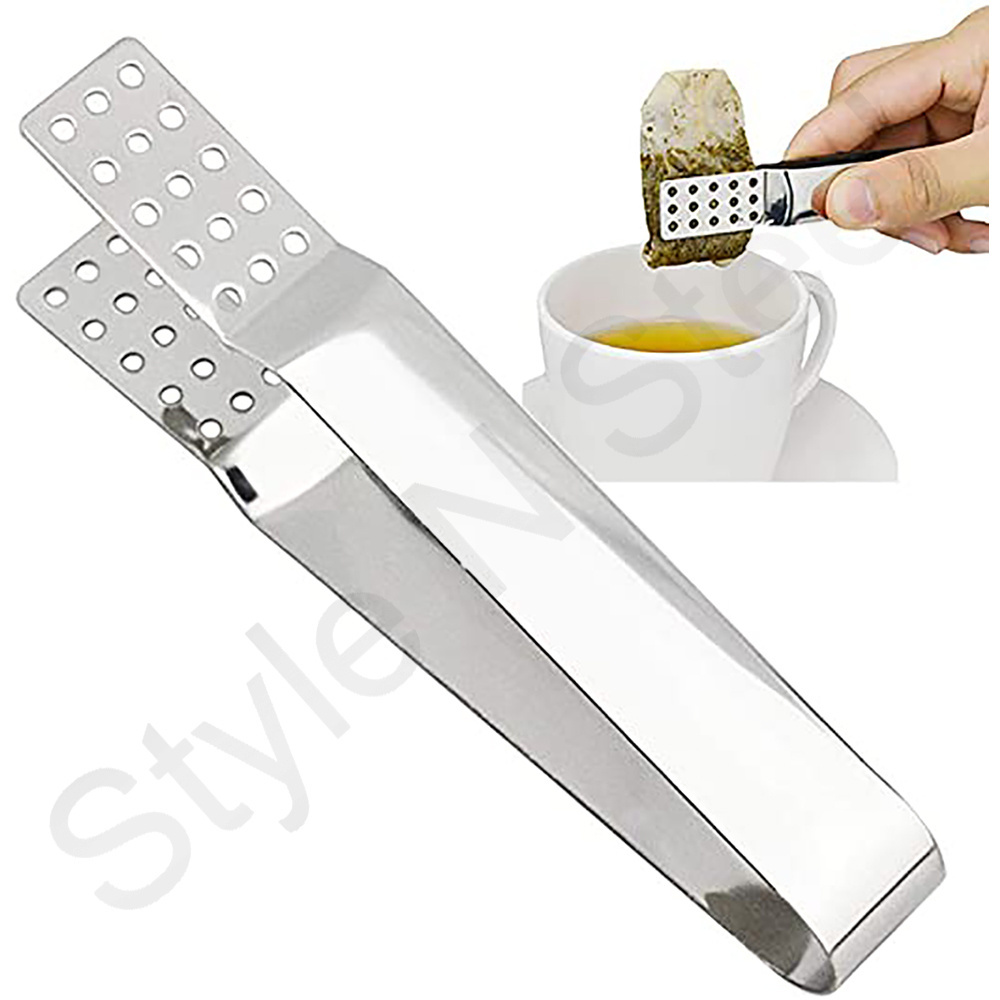 Tea Bag Tongs Tea Bag Squeezer Tong & Soon Set Stainless Steel Kitchen Accessories Kitchen Tongs Tea Tools Stainless Steel