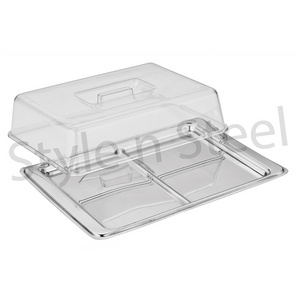 Cheese & Ham Tray Stainless Steel Wholesale Custom Plastic Butter Dish with Lid Stainless Steel Butter Box Cheese Dish