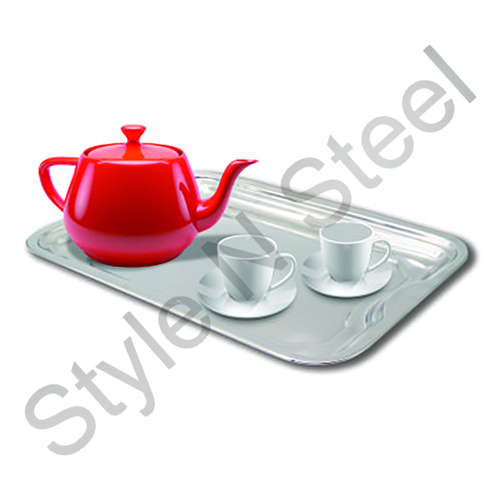 Dinnerware Rectangular Serving Tray Stainless Steel dinner set Charger plates disposable plates serving tray plates sets