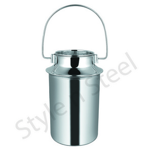 Stainless Steel JAR  Milk Container Can For Milk Storage With Handle Wholesale Milk Storage Can with Lid