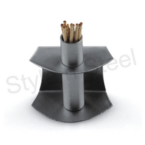 container Storage Organizer Stainless Steel Toothpick Holder Dispenser for Kitchen Stainless Steel Tooth Pick Holder