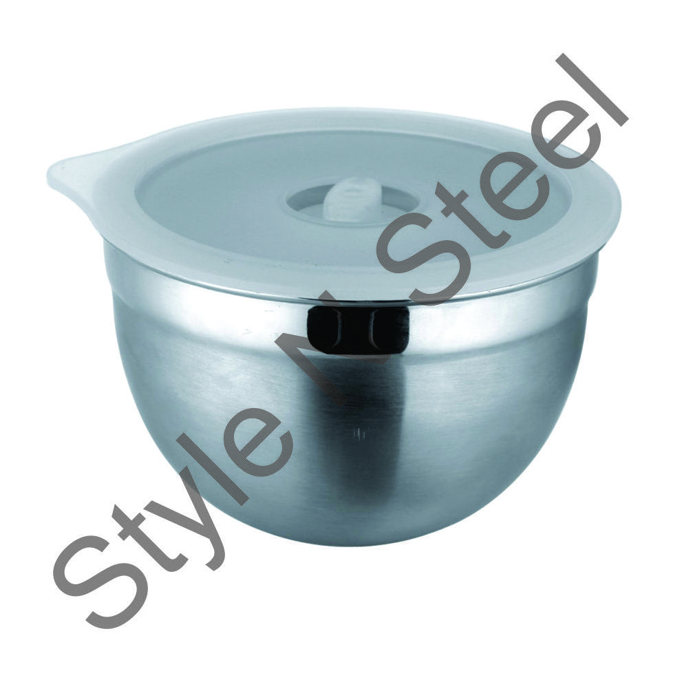 Stainless Steel Wholesale German bowl with lid fruit salad food prep serving bowl glass mixing bowl at wholesale price