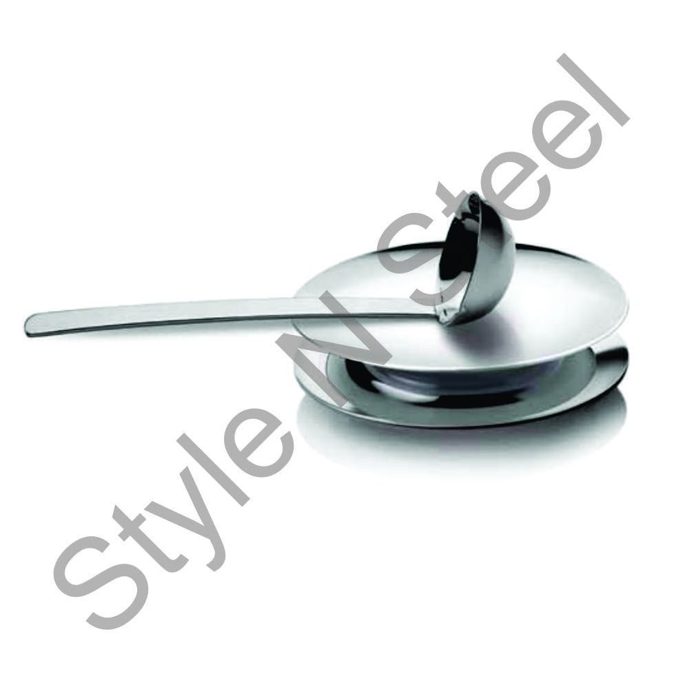 Stainless Steel Ivory Serving tool rest ladle silver color mirror polish stainless steel at wholesale price