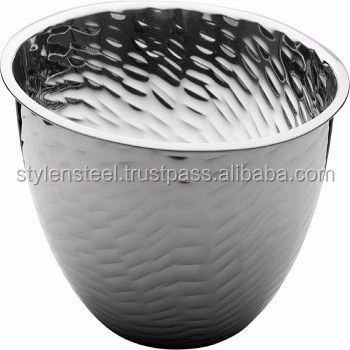 Mixing bowl High quality 3 piece Set Stainless Steel Deep Mixing Bowl with Hammering Stainless steel