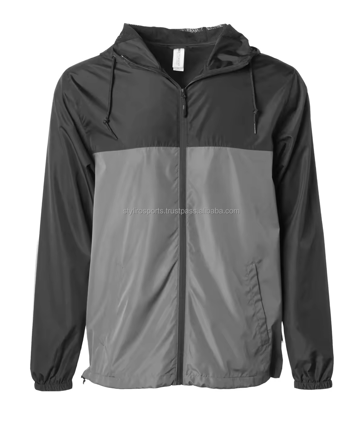 High Quality Custom Design Windbreaker Wholesale Mens Windproof  Lightweight Jacket Custom Hoodies Unisex Apparel Stock