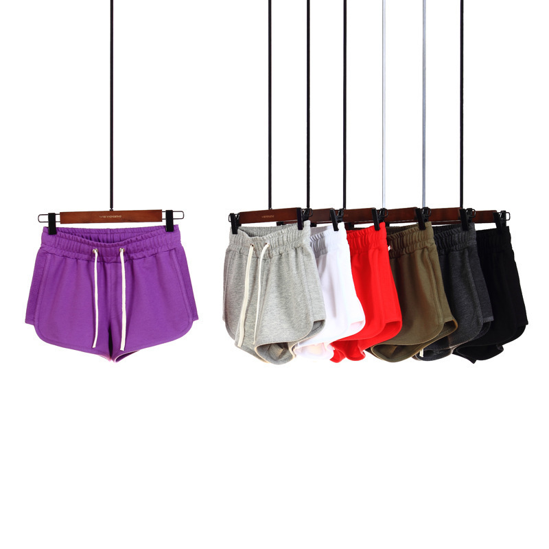 Multi Colors Hot Ladies Panties Womens Stitched Logo Cotton Custom High Waist Sweat Shorts