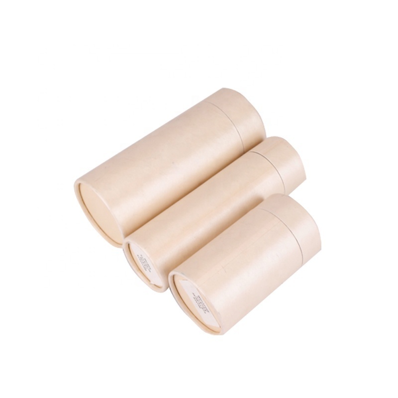 Manufacturer cylinder kraft paper cardboard tube packaging for face cream jar