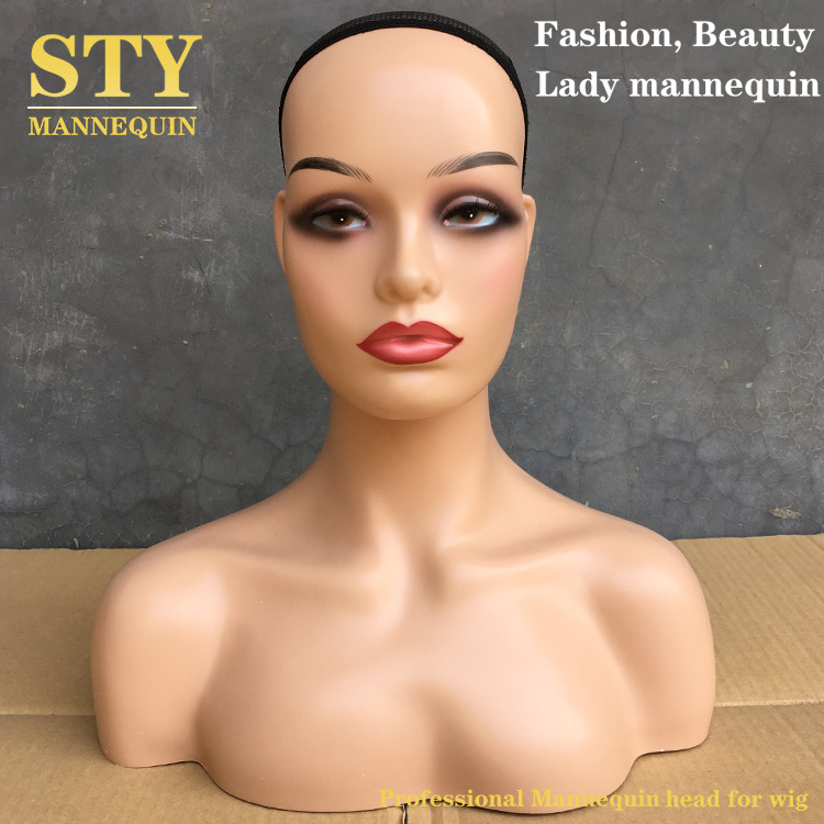 mannequin head with bust female mannequin head with shoulders mannequin to display wigs with human face