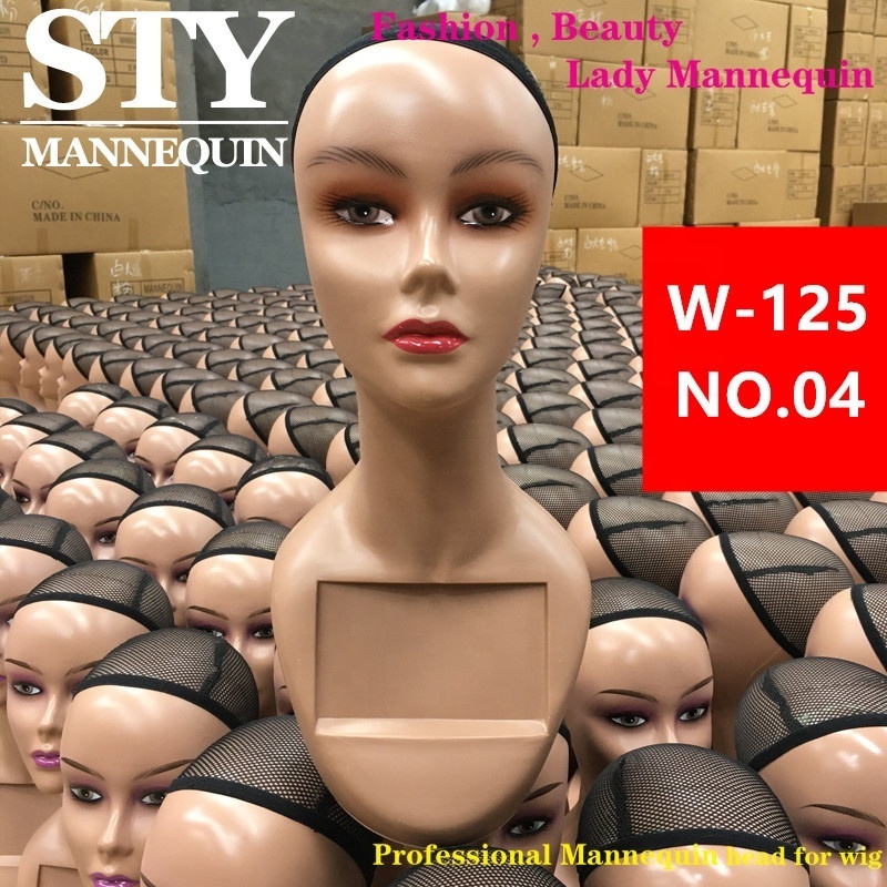 mannequin head brown skin female realistic makeup mannequin head afro mannequin head human hair