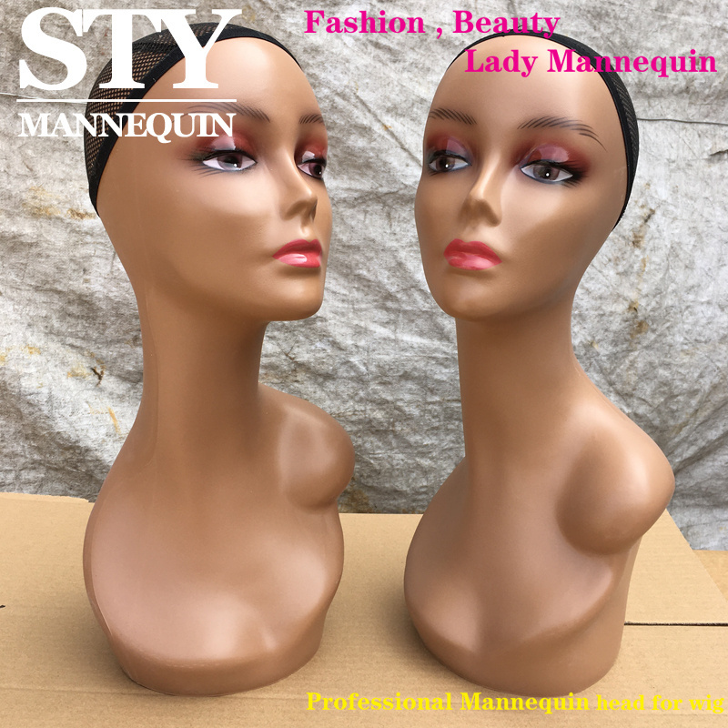 mannequin with shoulder for wig display afro hair mannequin styrofoam head mannequin