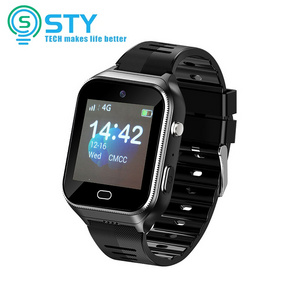 4G smart watch elderly elderly with SOS emergency two-way call temperature BP free tracking App advanced health bracelet GS17