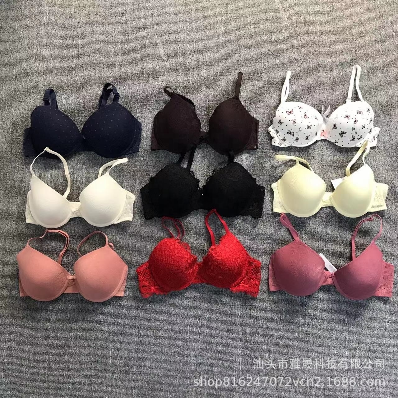 Cheap Wholesale Mixed Bra Wireless Ladies Big Size Sexy Bra Women Seamless Push Up Brassiere-L