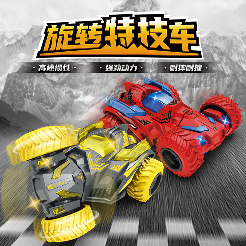 Hot Selling Four-wheel Drive Stunt Mini Cars Vehicles Inertial And Monster Truck Inertia Power Plastic Push Friction Car Toys