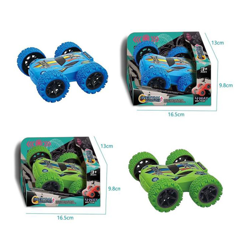 360 Degree Stunt Flip Car Drift Friction Power Truck Toy Double Sided Flip Rotating Stunt Toy Car