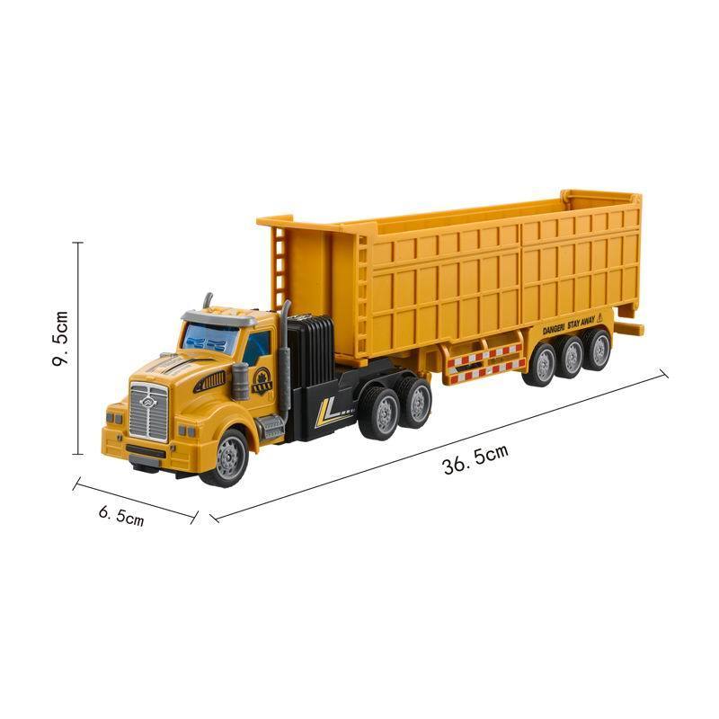 1:48 Scale RC Container Truck Toys 2023 New Design 12 Wheels Long Big RC Car Toy for Boys