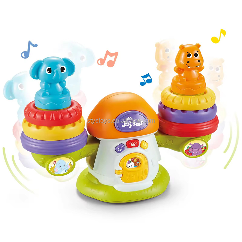 Baby Favorite Ring Stacking Toy Stack & Balance Teeter Totter Musical Balance Game Jugetes Para Ninos