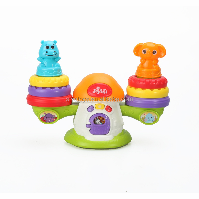 Baby Favorite Ring Stacking Toy Stack & Balance Teeter Totter Musical Balance Game Jugetes Para Ninos