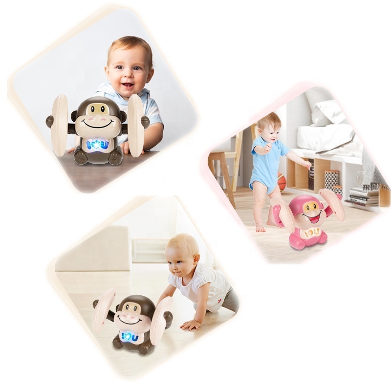 Crawling Monkey Baby Toys Interactive Dancing Walking Monkey Toy with Light & Music