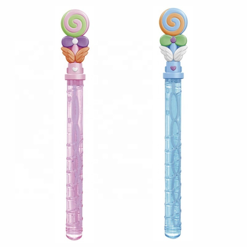 37.5 CM Giant Bubble Blowing Toys Lollipop Soap Bubble Stick 4 Colors Mixed Bubble Wands