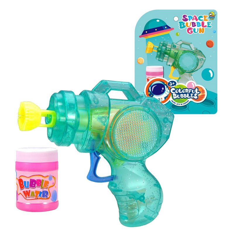 Inertial Transparent Space Bubble Gun No Batteries Needed Light Up Bubbles Blower Toys Gun