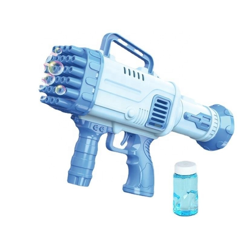 32 Holes Bubble Gun Rocket Soap Bubbles Machine Gun Automatic Blower For Kids Children Bubble Gun