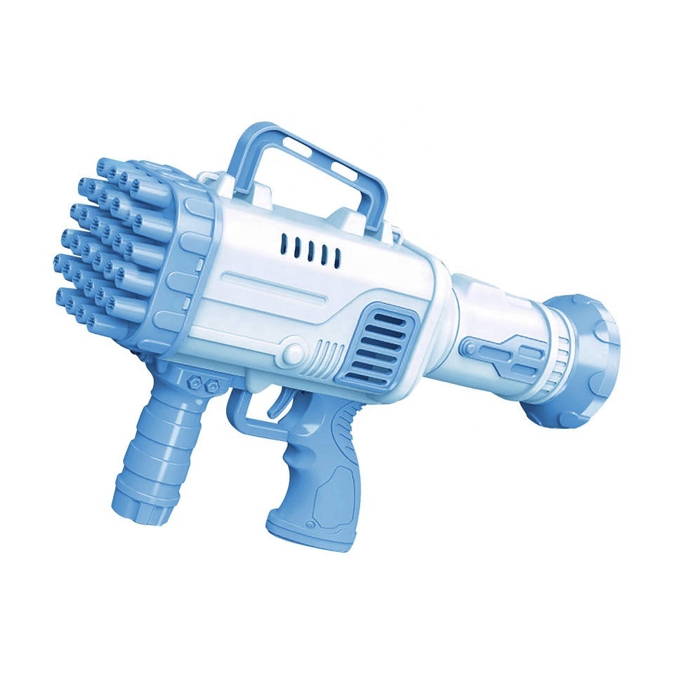 32 Holes Bubble Gun Rocket Soap Bubbles Machine Gun Automatic Blower For Kids Children Bubble Gun