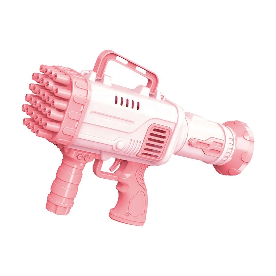 32 Holes Bubble Gun Rocket Soap Bubbles Machine Gun Automatic Blower For Kids Children Bubble Gun