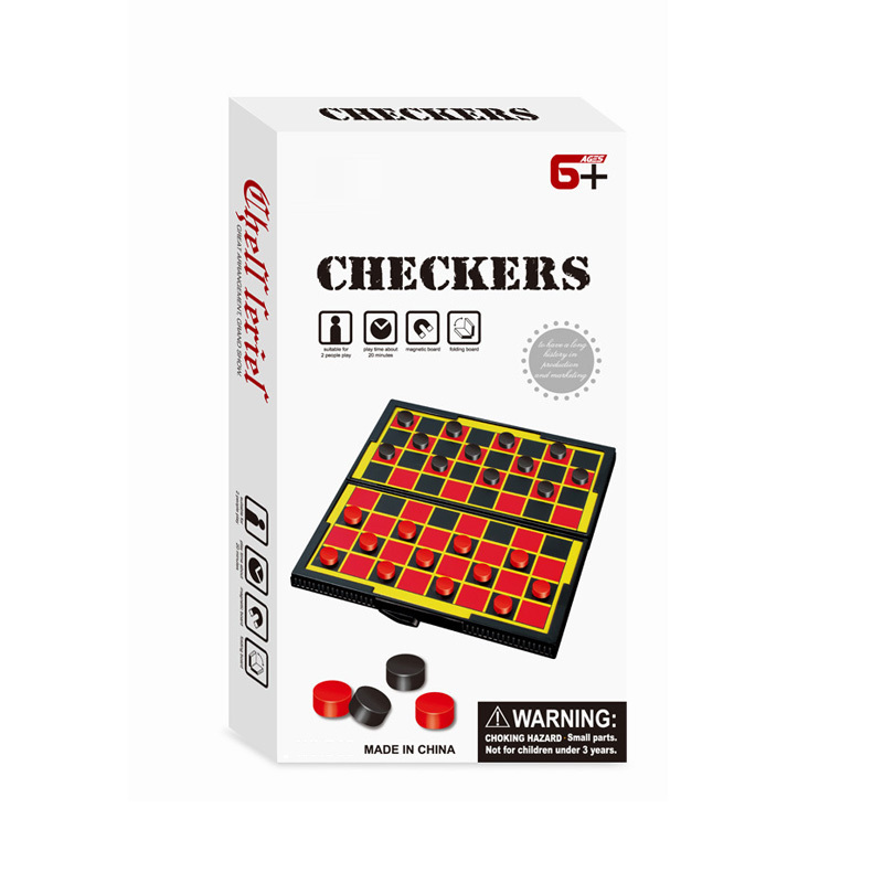 Folding Magnetic Chess Board Checkers Chess Game Toys under 1 dollar