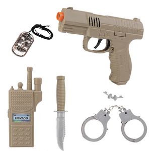 New Kids Boy Toys Pretend Play Set Role Playing Game Military Set Police Toy Gun Set