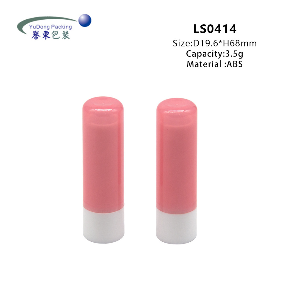 Batch cheap plastic round custom lipstick containers empty chapstick tubes lip balm tube