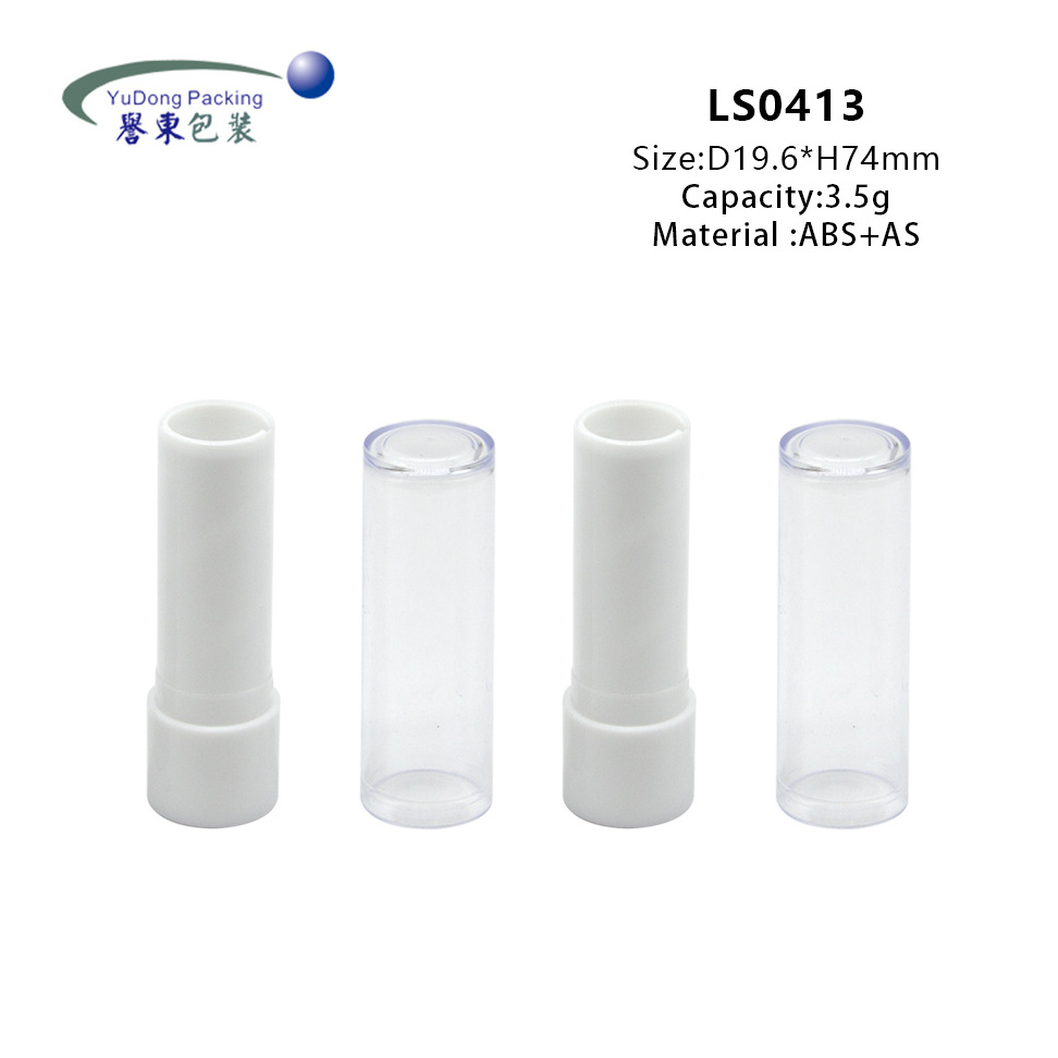 Batch cheap plastic round custom lipstick containers empty chapstick tubes lip balm tube