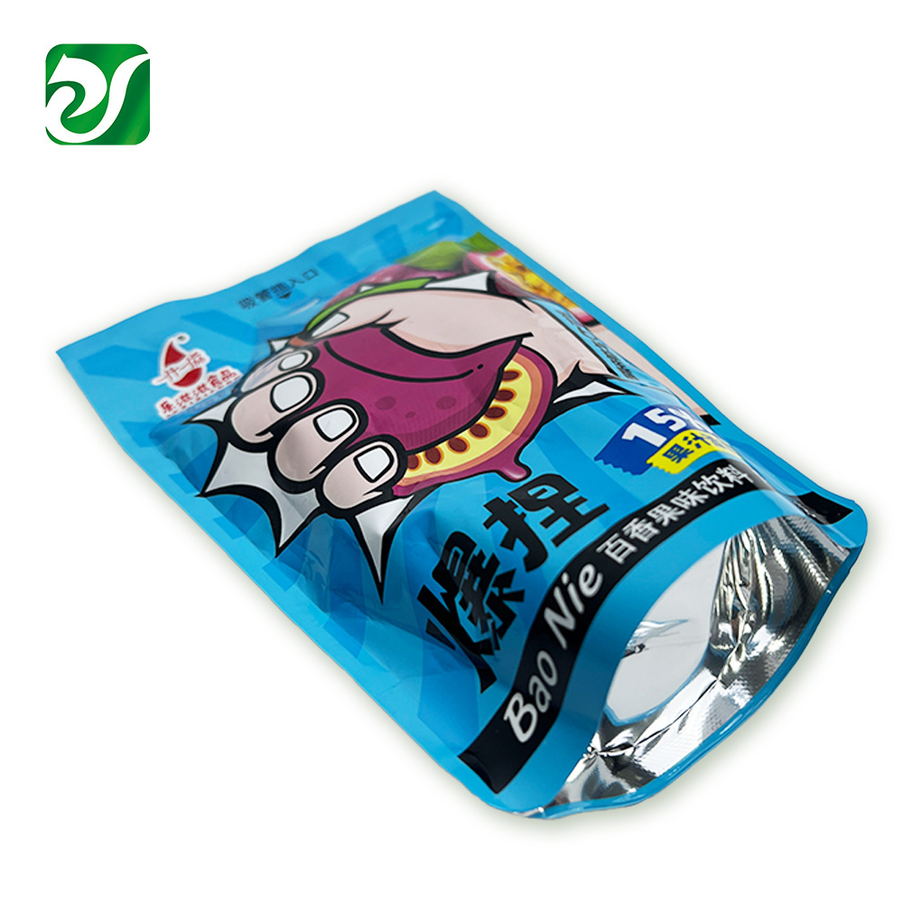 Disposable Beverage Bags Injection Juice Pouch Custom Capri Sun Pouches with Easy Poke Straw Hole